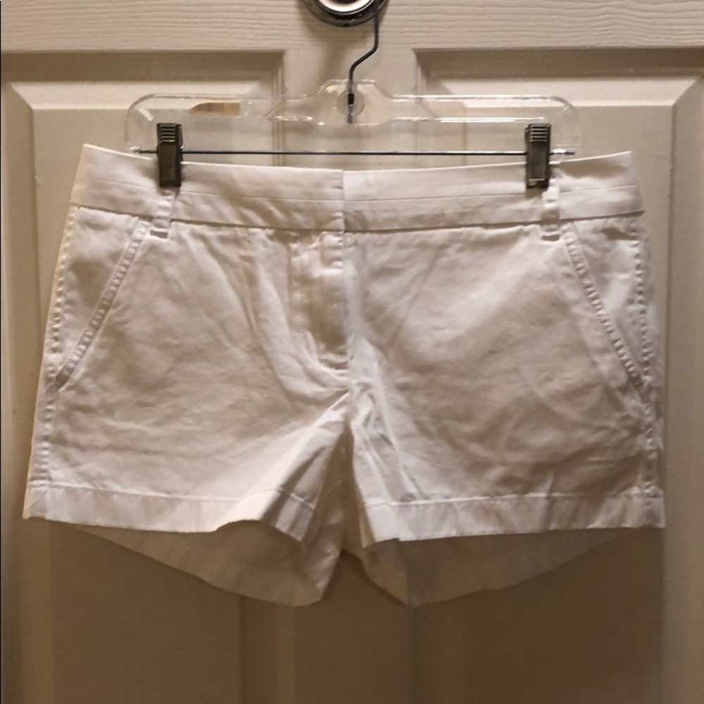 NWT Jcrew White Chino Shorts size 10 3” inseam